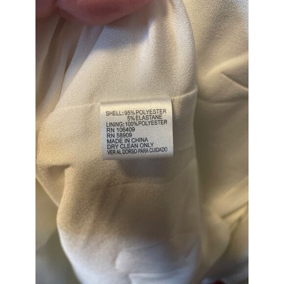 Cremieux White Long Sleeved Sheath Dress Sz 6 - Picture 7 of 9